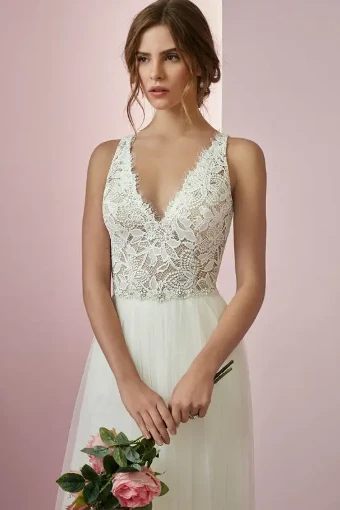 Rebecca Ingram Style #Connie #1 Ivory Over nude thumbnail