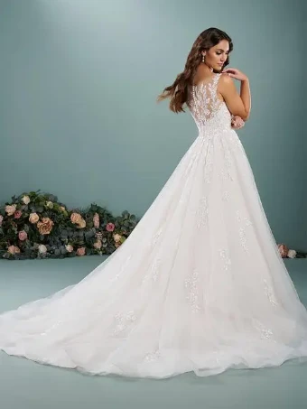 Christina Wu Brides Style #18408 #2 Ivory/Ivory Ivory/French Lilac thumbnail