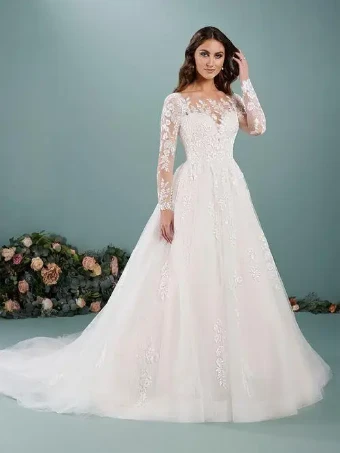 Christina Wu Brides Style #18408 #0 default Ivory/Ivory Ivory/French Lilac thumbnail