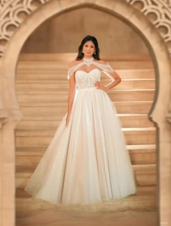 Disney Fairytale Weddings Platinum Collection Style #Jasmine - D414 - Allure Disney #0 default Ivory/Champagne/Nude Mocha/Champagne/Ivory/Nude thumbnail