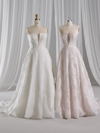 Maggie Sottero Style #Amber - 23MB625A01 - Maggie Sottero #5 Ivory over Latte (gown with Natural Illusion) thumbnail