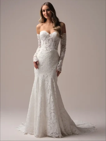 Maggie Sottero Style #Dakota -  25MB849A01 - Maggie Sottero #1 All Ivory (gown with Ivory Illusion) thumbnail