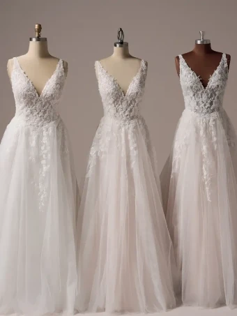 Rebecca Ingram Style #Honor #5 default All Ivory (gown with Ivory Illusion) Ivory over Soft Blush (gown with Natural Illusion) thumbnail