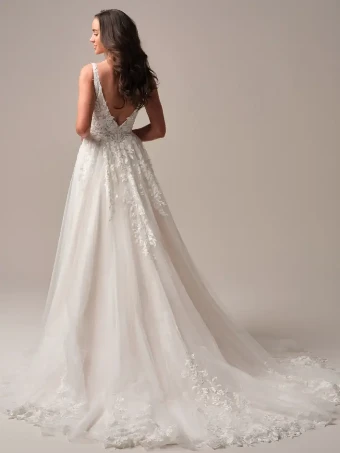 Rebecca Ingram Style #Honor #4 All Ivory (gown with Ivory Illusion) Ivory over Soft Blush (gown with Natural Illusion) thumbnail