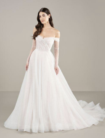 Adrianna Papell Style #31278 #0 default Ivory/French Lilac thumbnail
