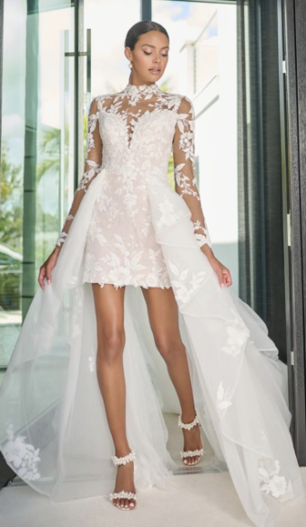 Adrianna Papell Style #31319 #0 default Ivory/French Lilac/Nude thumbnail