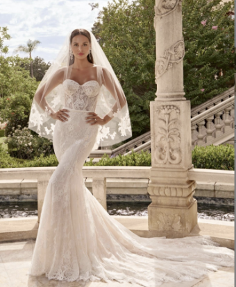 Casablanca Bridal Style #Augustina #3 Ivory/Sorbet/Nude/Ivory/Silver thumbnail