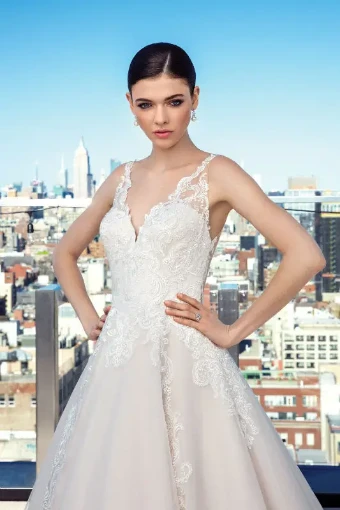 Justin Alexander Style #99025 #2 Pink Champagne/Lavender/Ivory/Nude thumbnail