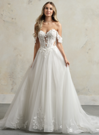 Maggie Sottero Style #Angelette #0 default All Ivory (gown with Ivory Illusion) thumbnail