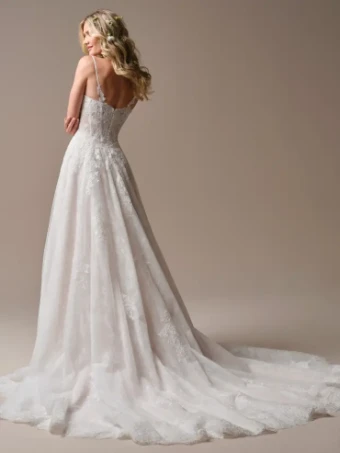 Rebecca Ingram Style #Esmeralda #3 Ivory over Blush (gown with Ivory Illusion) thumbnail