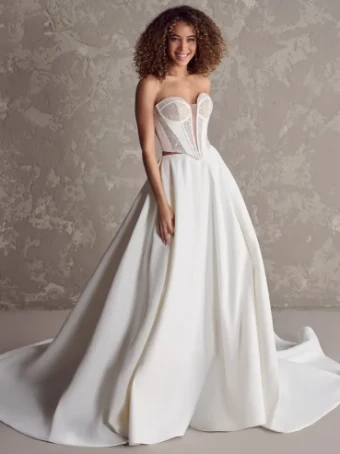 Sottero and Midgley Style #Carter #1 Ivory (gown with Natural Illusion) thumbnail