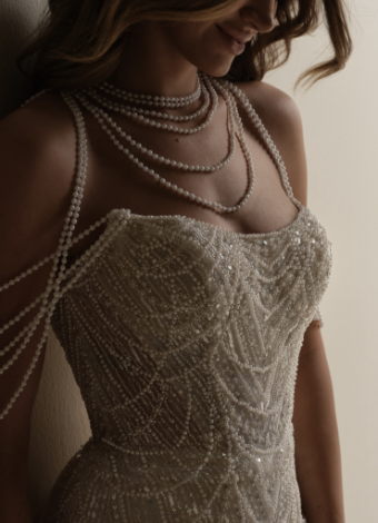 Sottero and Midgley Style #Constance #1 Ivory/Silver Accent/Soft Nude thumbnail