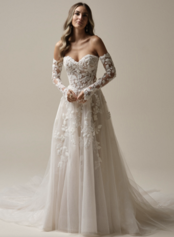 Sottero and Midgley Style #Jenascia #0 default Ivory/Silver Accent/Soft Nude thumbnail