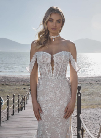 L'Amour by Calla Blanche Style #Adriana #1 Ivory/Light Nude with Skin Illusion (Unlined Bodice) thumbnail