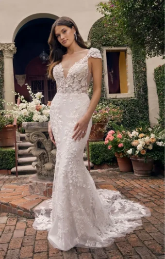 Casablanca Bridal Style #Delphine #0 default Light Nude/Ivory/Ivory/Silver thumbnail