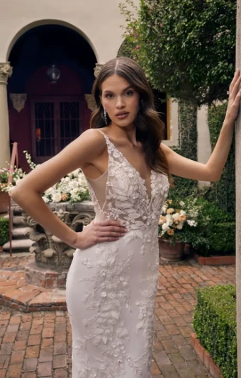 Casablanca Bridal Style #Delphine #2 default Light Nude/Ivory/Ivory/Silver thumbnail