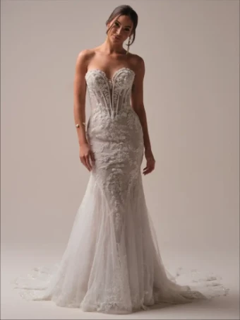 Maggie Sottero Style #Benjie Royale - 25MB841A01 - Maggie Sottero #0 default Ivory over Blush (gown with Ivory Illusion) thumbnail