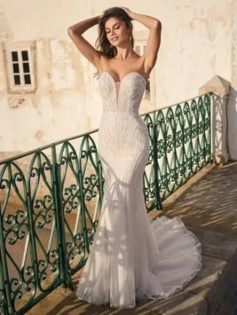 Sottero and Midgley Style #Positano - 23SS702A01 - Sottero & Midgley #0 default Ivory/Silver Accent/Blush thumbnail