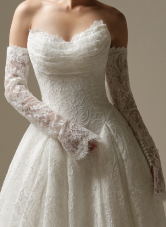 Sottero and Midgley Style #Tamar Detachable Sleeves #0 default All Ivory (pictured) thumbnail