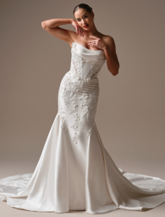 Sottero and Midgley Style #Burke - 26SS371A01 - Sottero & Midgley #0 default All Ivory (pictured) thumbnail