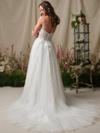 Rebecca Ingram Style #Nora #2 Ivory/Silver Accent/Misty Mauve thumbnail