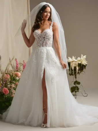 Rebecca Ingram Style #Susan #3 All Ivory (pictured) thumbnail