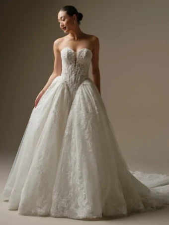 Sottero and Midgley Style #Zulani - 26SS471B01 - Sottero & Midgley *SPECIAL DESIGN* #3 All Ivory (gown with Ivory Illusion) thumbnail