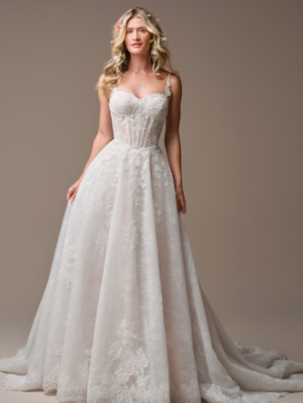 Maggie Sottero Style #Esmeralda - 26RK478B01 ** SPECIAL DESIGN** - Maggie Sottero #0 default Ivory over Blush (gown with Ivory Illusion) thumbnail