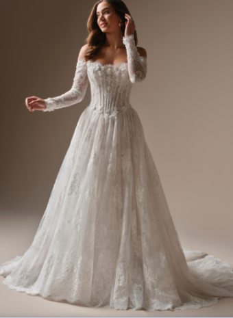 Maggie Sottero Style #Kitaro - 26MB385B01 SPECIAL DESIGN***- Maggie Sottero #0 default All Ivory (gown with Ivory Illusion) Ivory over Blush (gown with Ivory Illusion) thumbnail