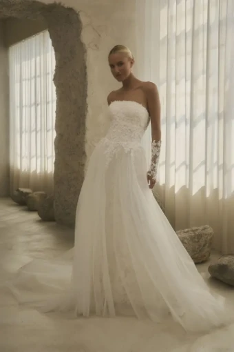 Casablanca Bridal Style #Maxine #2 Ivory/Nude thumbnail