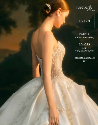 Casablanca Bridal Style #FY129 #4 default Ivory/Nude/Silver thumbnail
