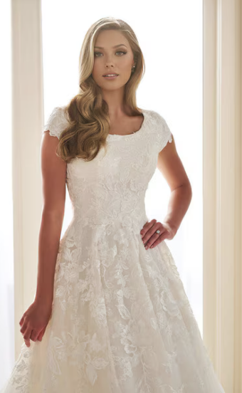 Modest By Mon Cheri Style #MOD305 - Modest by Mon Cheri #1 Ivory/Sand thumbnail