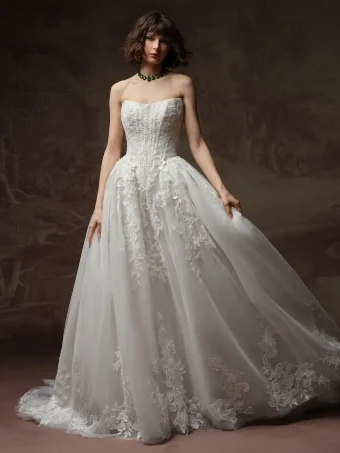 Maggie Sottero Style #Lyra - F6MS204A01 - Maggie Sottero #0 default All Ivory (gown with Ivory Illusion) thumbnail