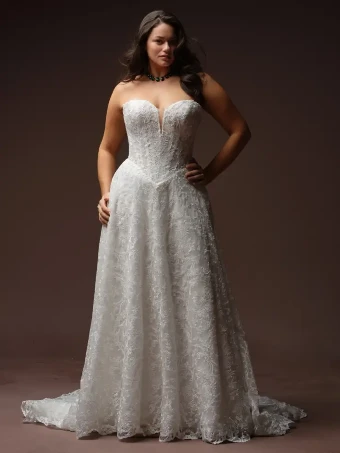 Maggie Sottero Style #Zahia -  F6MS208A01 - Maggie Sottero #0 default All Ivory (gown with Ivory Illusion) thumbnail