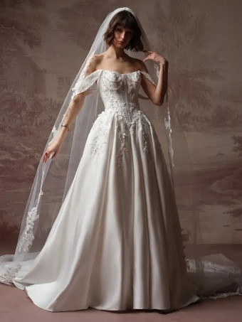 Sottero and Midgley Style #Petra - F6SS108A01 - Sottero and Midgley #3 All Ivory thumbnail