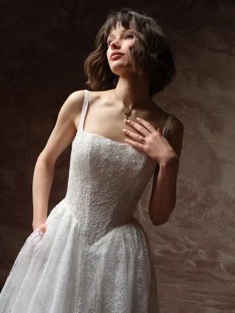 Maggie Sottero Style #AUTUMN - F6MK140A01 - Maggie Sottero #1 Ivory (gown with Ivory Illusion) thumbnail