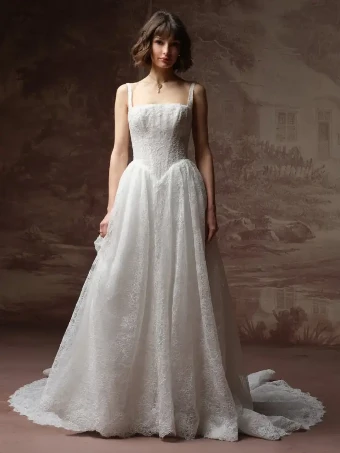 Maggie Sottero Style #AUTUMN - F6MK140A01 - Maggie Sottero #2 Ivory (gown with Ivory Illusion) thumbnail