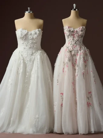 Maggie Sottero Style #Benton - F6MK124A01 - Maggie Sottero #5 default Multi over Blush (gown with Natural Illusion) thumbnail