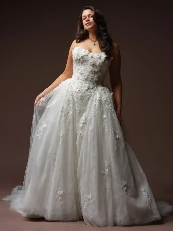 Maggie Sottero Style #Benton - F6MK124A01 - Maggie Sottero #3 Multi over Blush (gown with Natural Illusion) thumbnail
