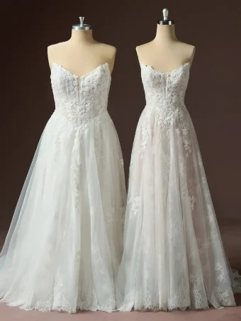 Maggie Sottero Style #HADLEY - F6MB135A01 - MAGGIE SOTTERO #2 default Ivory over Blush (gown with Ivory Illusion) thumbnail