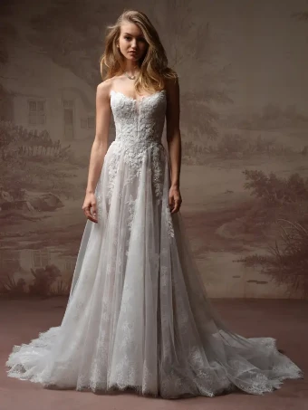 Maggie Sottero Style #HADLEY - F6MB135A01 - MAGGIE SOTTERO #0 default Ivory over Blush (gown with Ivory Illusion) thumbnail