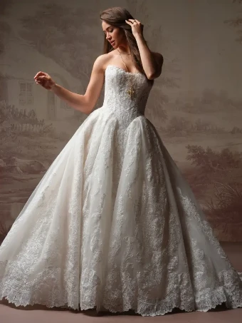 Sottero and Midgley Style #Yesenia - F6SZ066B02 - Sottero & Midgley *Special Design* #0 default Ivory over Soft Blush (gown with Natural Illusion) thumbnail