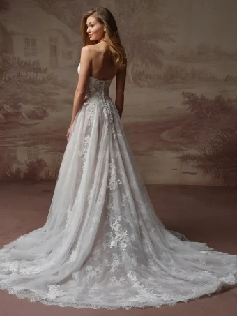 Maggie Sottero Style #Hadley #1 Ivory over Blush (gown with Ivory Illusion) thumbnail