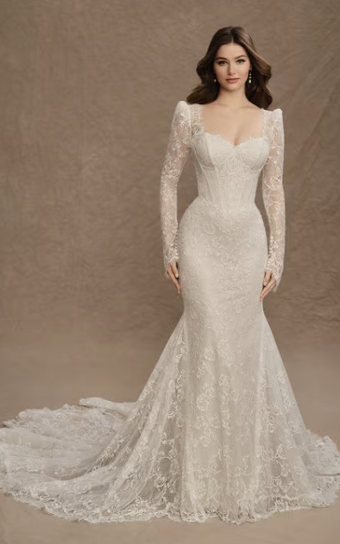 Martin Thornburg Style #Keaton #0 default Ivory (gown with Ivory Illusion) thumbnail