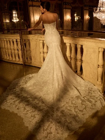 Maggie Sottero Style #BELLEVUE ROYALE #1 All Ivory (gown with Ivory Illusion) thumbnail