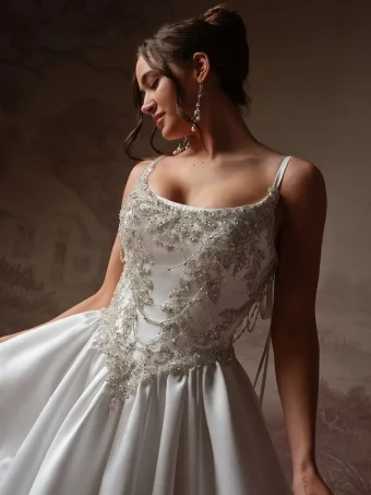 Sottero and Midgley Style #AELARION #2 Ivory/Pewter Accent thumbnail