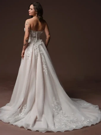 Rebecca Ingram Style #FLEUR #1 Ivory (gown with Ivory Illusion) thumbnail