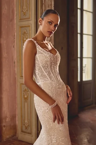 Justin Alexander Style #Kylie #1 Nude/Ivory/Light Gold thumbnail