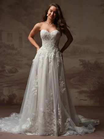 Maggie Sottero Style #KATE #0 default All Ivory (gown with Ivory Illusion) thumbnail
